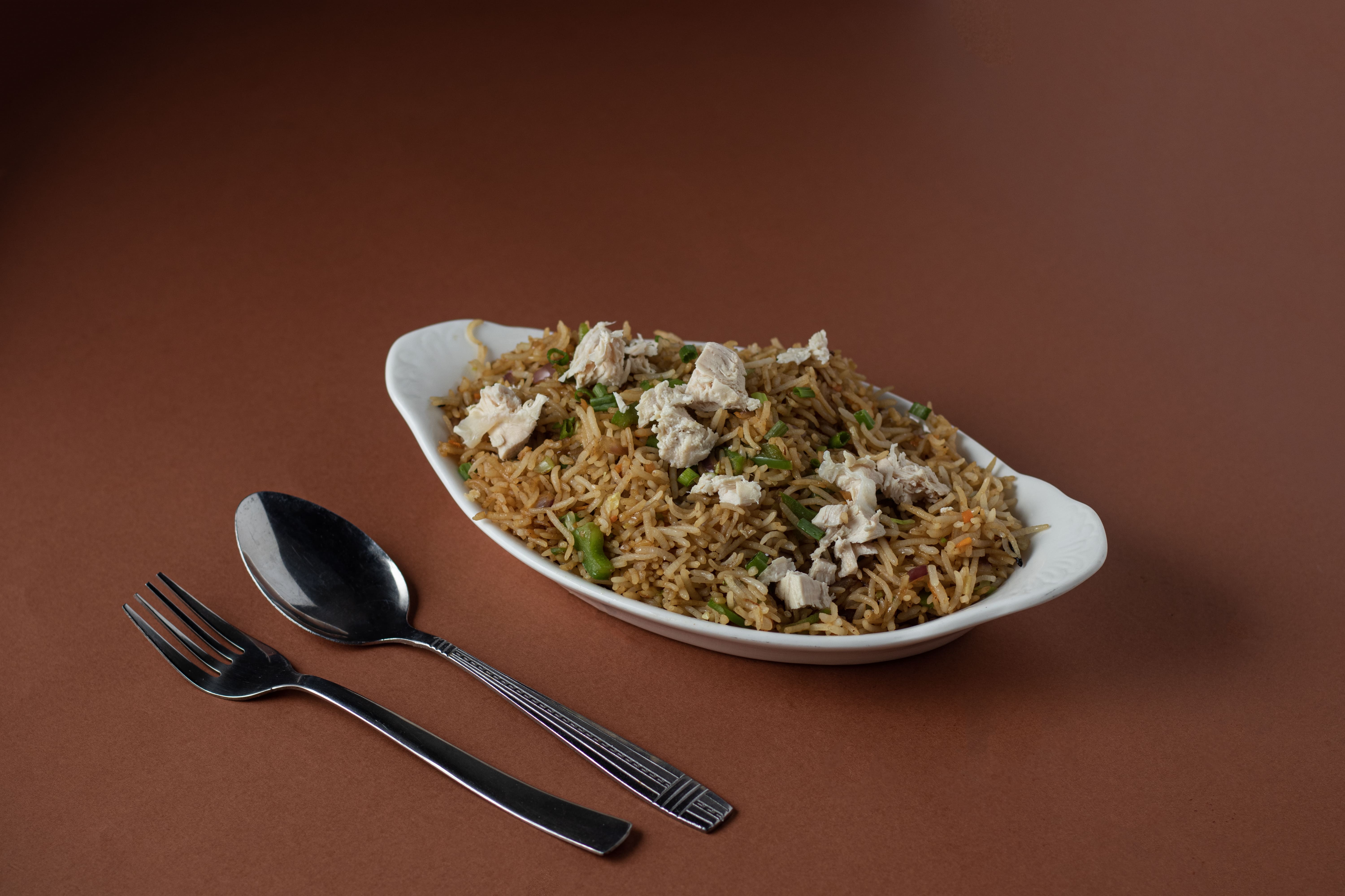 أرز مقلي مع الدجاج | Fried Rice Chiken